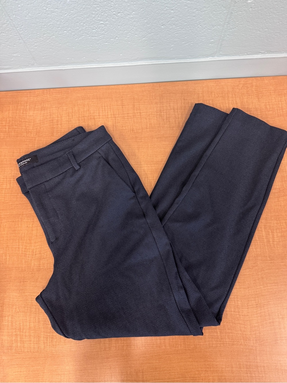 Navy with pattern - Women's Slim Ankle Pants